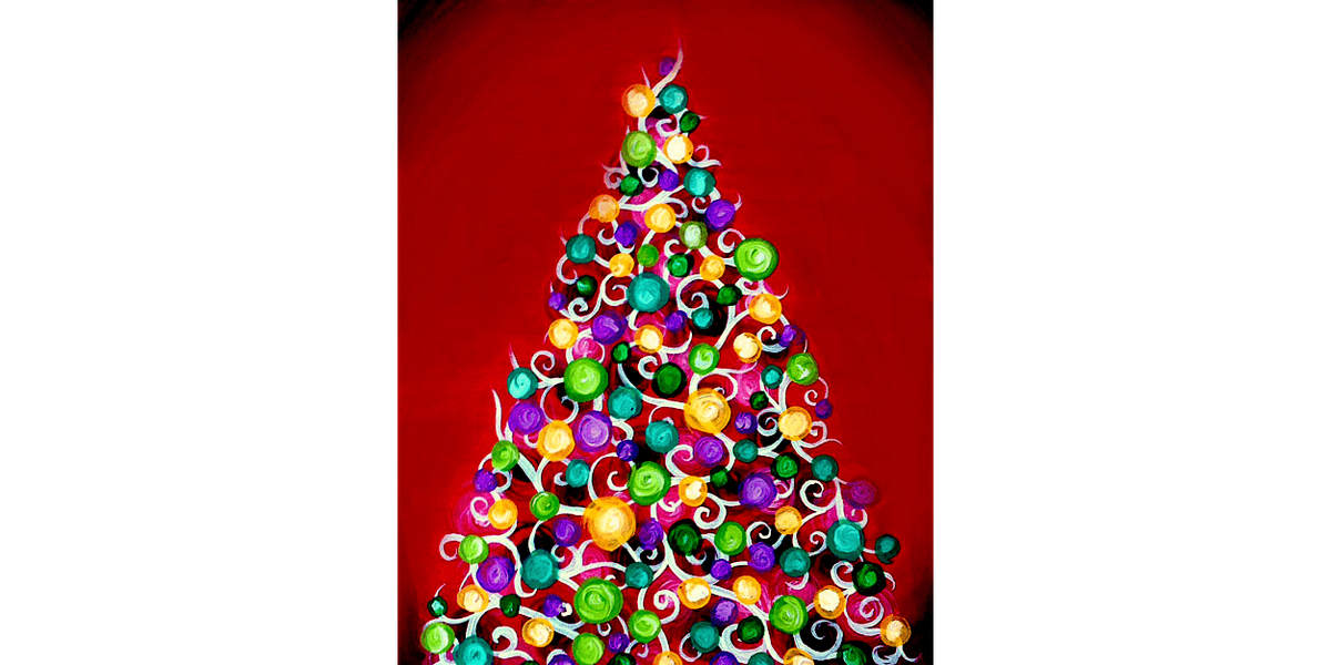 Jolly Christmas Lights - Paint and Sip in Phoenix | Classpop!™, 15 December | Event in Gilbert | AllEvents