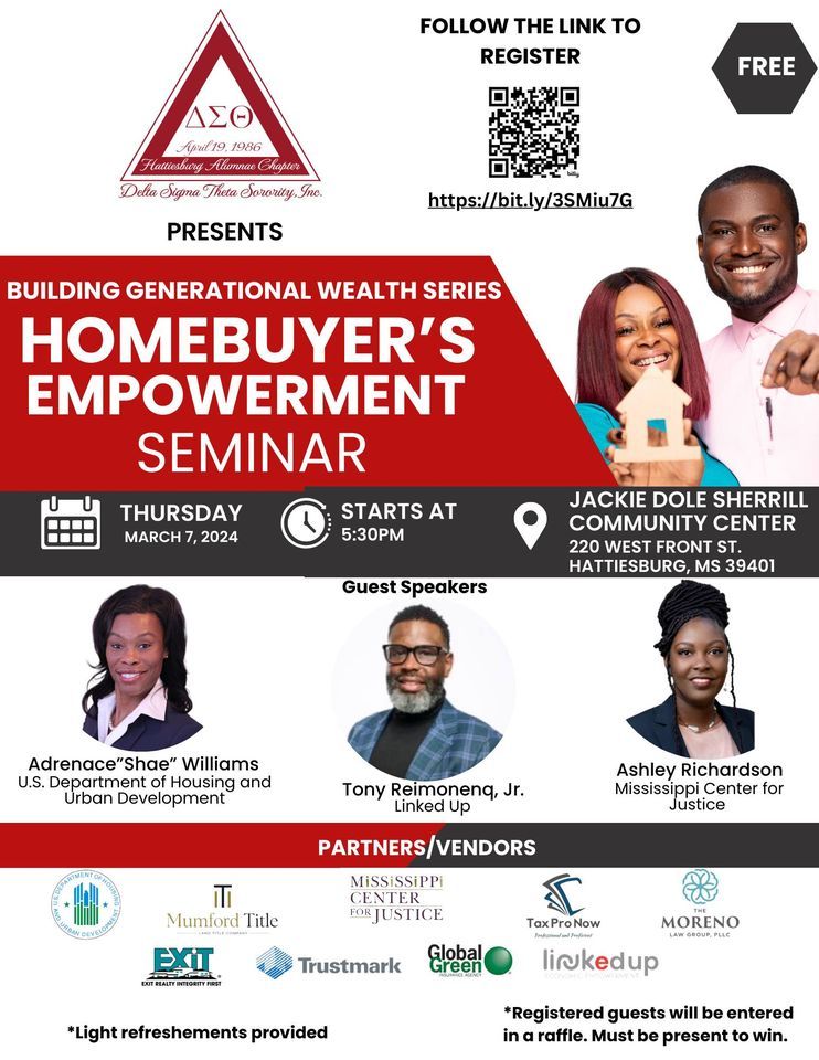 Building Generational Wealth Series Homebuyers Empowerment Seminar