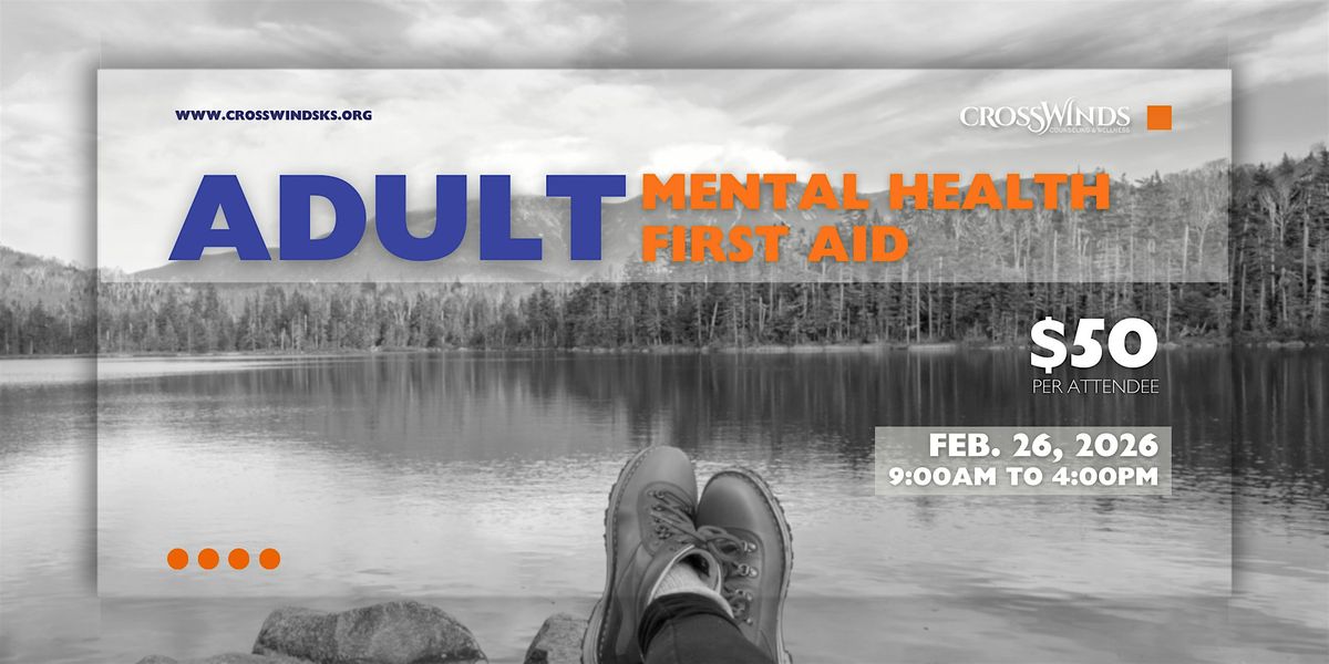 Adult Mental Health First Aid, 26 February | Event in Emporia | AllEvents