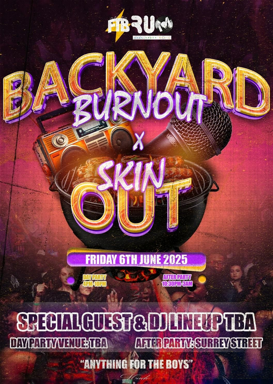 BACKYARD BURNOUT X SKINOUT , 6 June | Event in Gosport | AllEvents