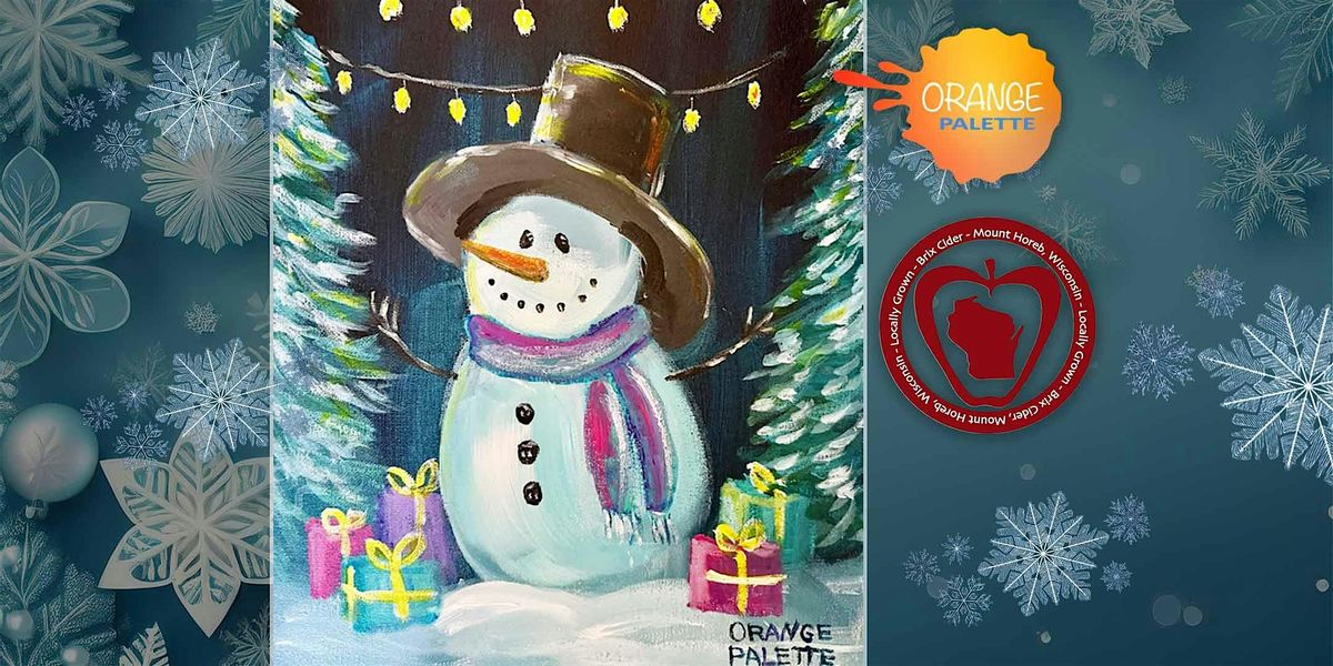 Frosty’s Holiday Lights – Paint & Sip at Brix Cider ❄️✨, 20 December | Event in Mount Horeb