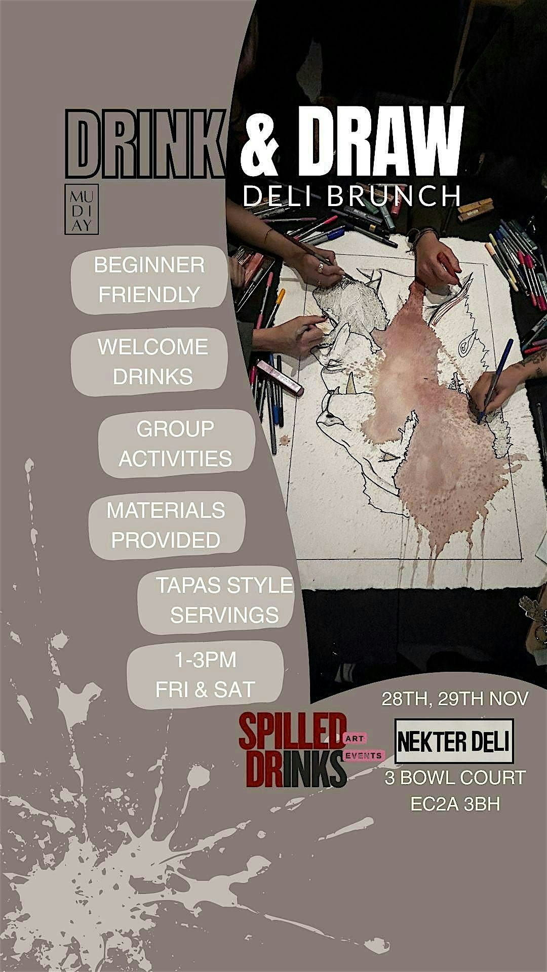 Drink & Draw- Deli Brunch @Shoreditch | Event in London | AllEvents