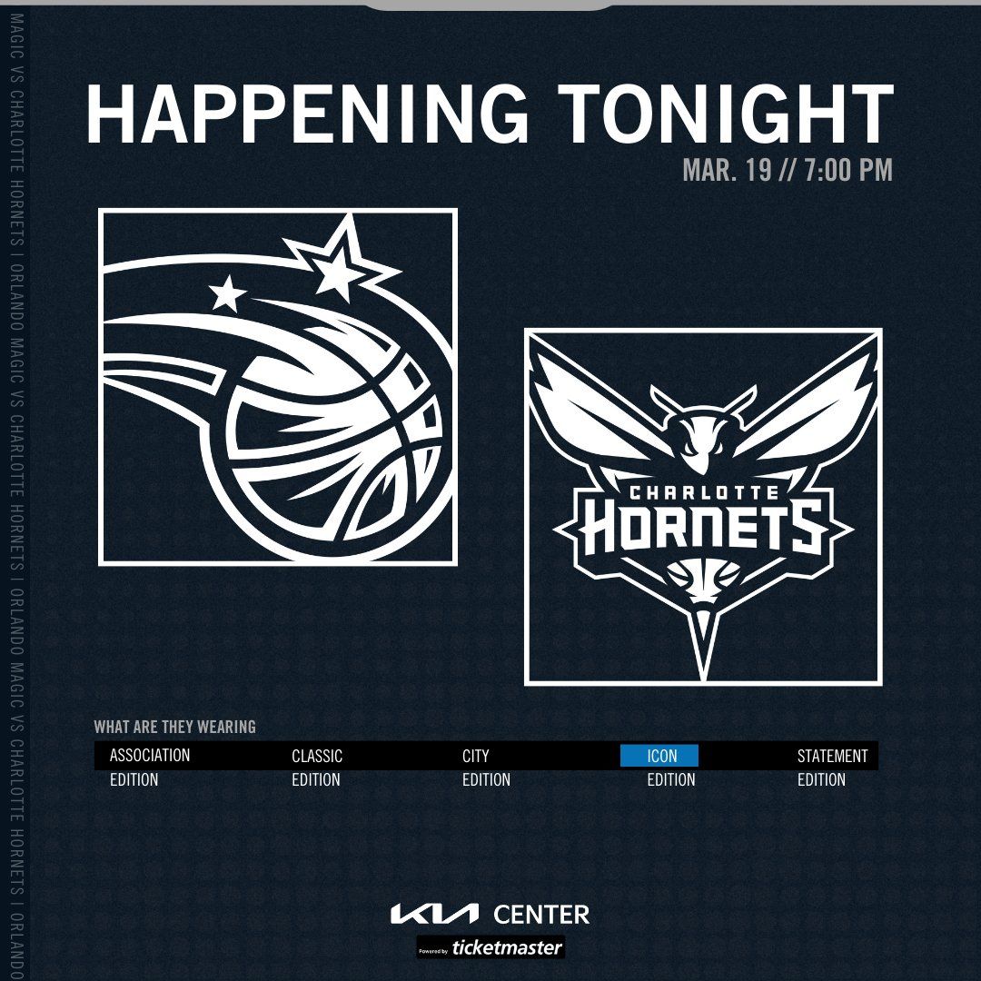 Charlotte Hornets at Orlando Magic at Kia Center, 26 December | Event in Orlando | AllEvents