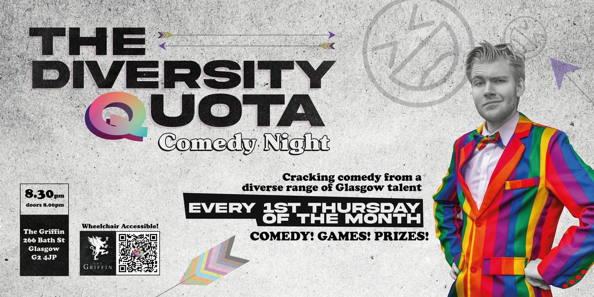 The Diversity Quota Comedy Night - July 2026, 2 July | Event in Glasgow | AllEvents