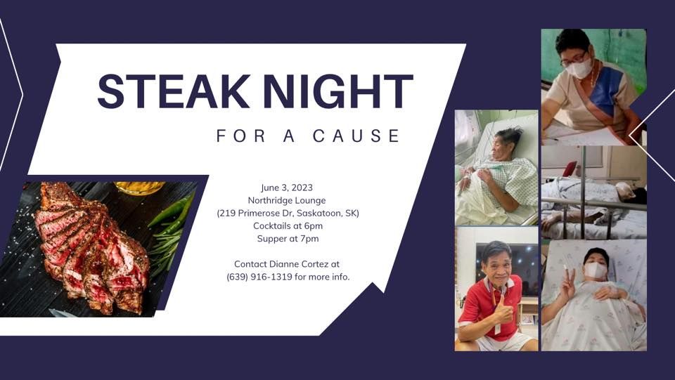 Steak Night Fundraiser, Saskatoon Kinsmen/Henk Ruys Soccer Centre, June