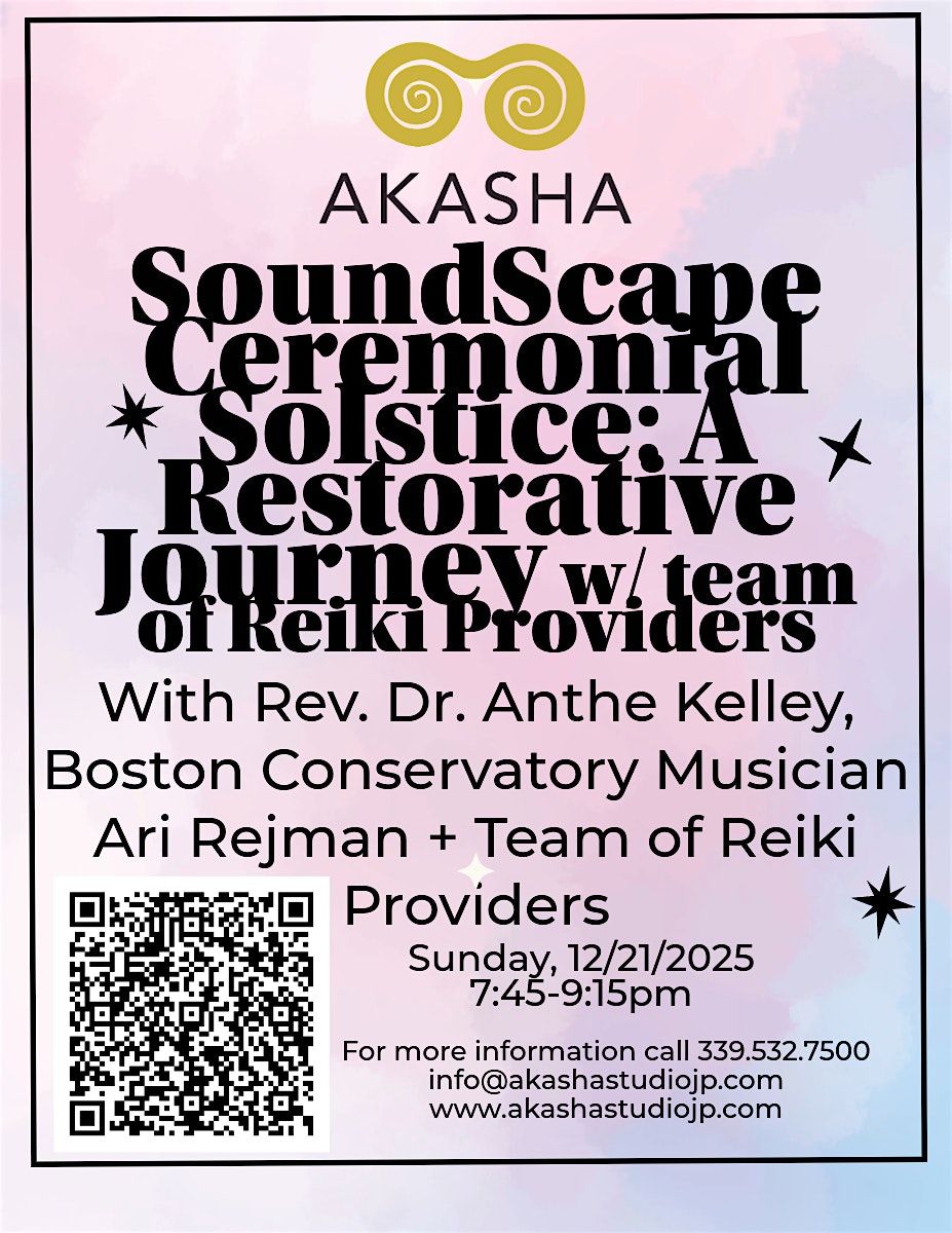 SoundScape Ceremonial Solstice: A Restorative Journey with Reiki Team, 21 December | Event in Boston | AllEvents