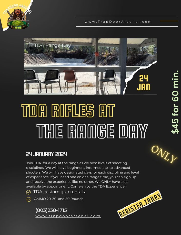TDA Rifle at the range day, Columbia , South Carolina, 24 January 2024 ...