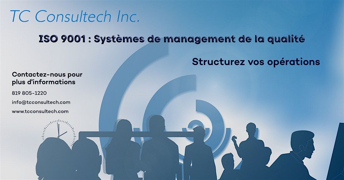Formation ISO 9001 Système de Management de la Qualité, 26 January | Event in Shawinigan | AllEvents