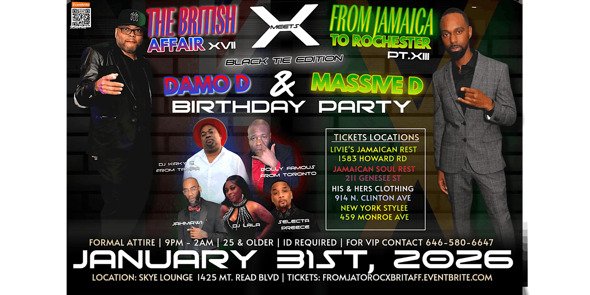 The British Affair XVII meets From Jamaica To Rochester Pt.XIII, 31 January | Event in Rochester | AllEvents