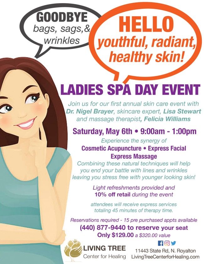 Ladies Spa Day Living Tree Center For Healing North Royalton 6 May ladies-spa-day-living-tree-center-for-healing-north-royalton-6-may