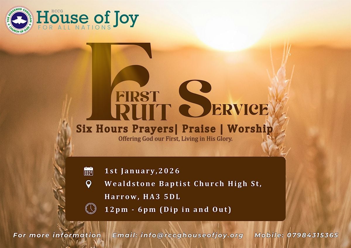 First Fruit Service, Wealdstone Baptist Church, Harrow, 1 January 2026 ...