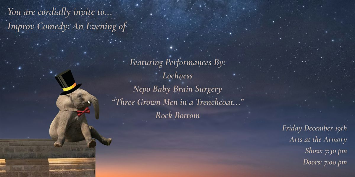 Improv Comedy: An Evening Of, 19 December | Event in Somerville | AllEvents