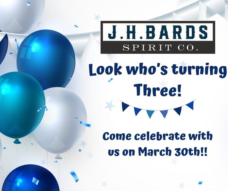 JH Bards 3rd Anniversary, JH Bards Spirit Co., Radford, 30 March 2024