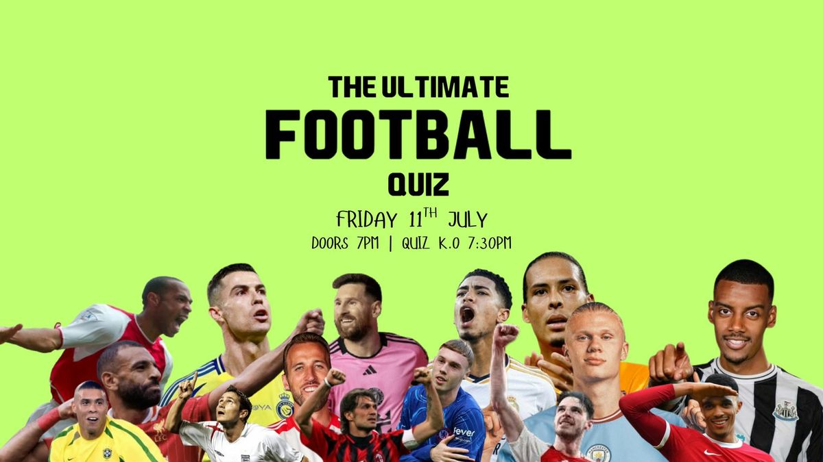 The Ultimate Football Quiz, 11 July | Event in Darlington | AllEvents