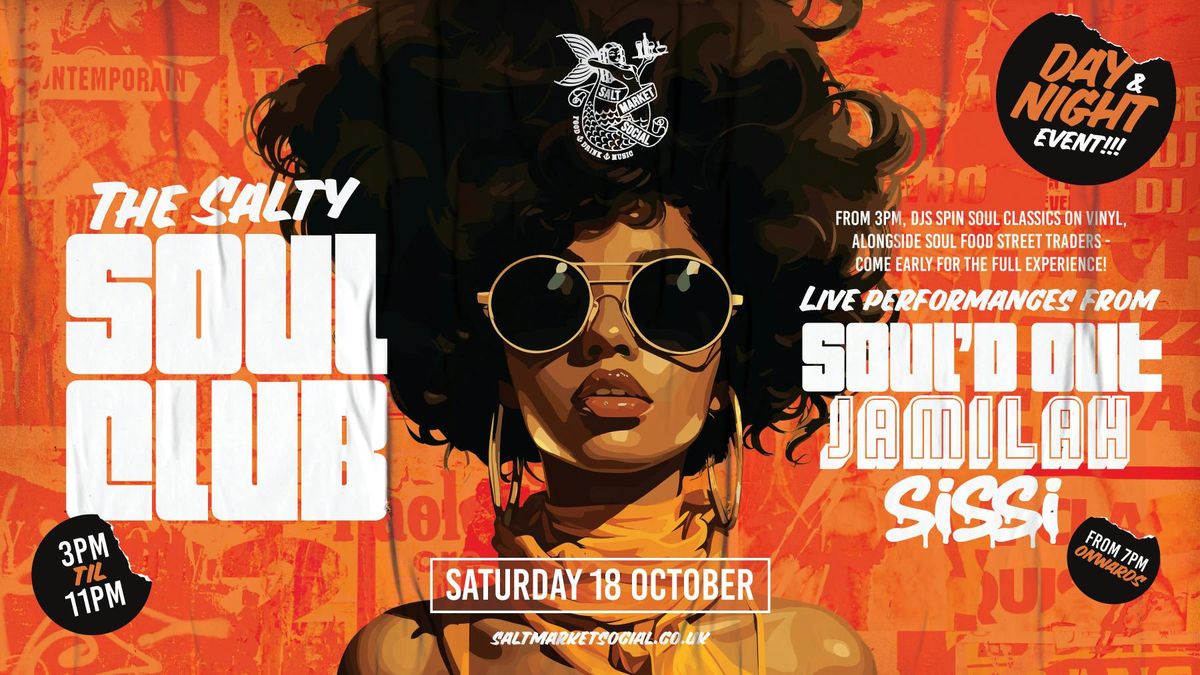 SALTY SOUL CLUB | DAY &amp; NIGHT | MUSIC &amp; FOOD FEST, 18 October | Event in North Shields | AllEvents