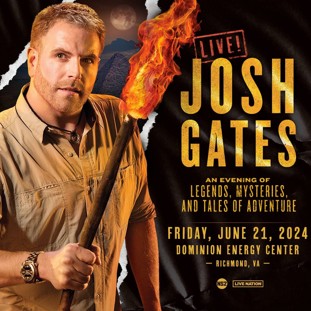 Josh Gates at Wexner Center for the Arts - Mershon Auditorium, 6 June | Event in Columbus | AllEvents