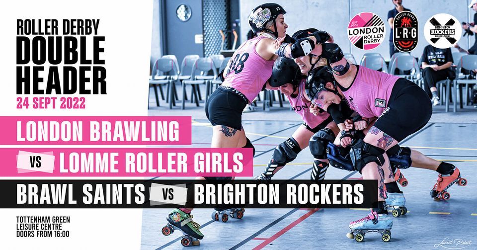 London Roller Derby vs Lomme & Brighton Rockers, Tottenham Green Pools
