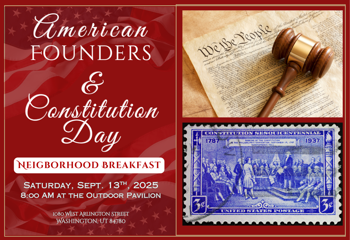 Neighborhood Breakfast:  American Founders & Constitution Day, 13 September | Event in Washington | AllEvents