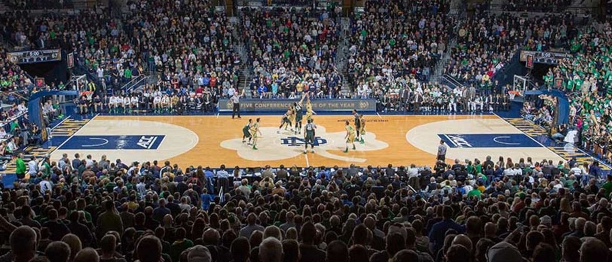 Clemson Tigers at Notre Dame Fighting Irish Mens Basketball at Purcell Pavilion at the Joyce Center, 7 October