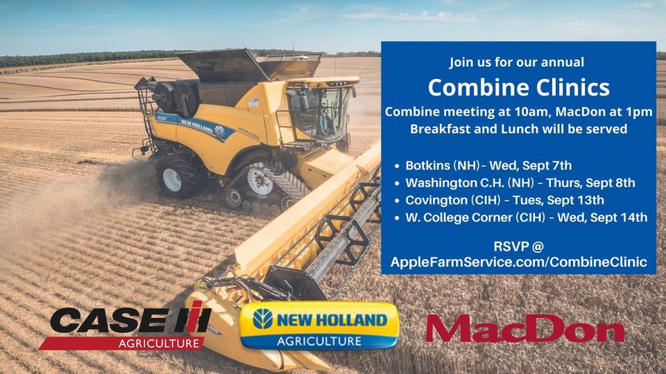 Combine Clinic West College Corner, Apple Farm Service Inc. (West