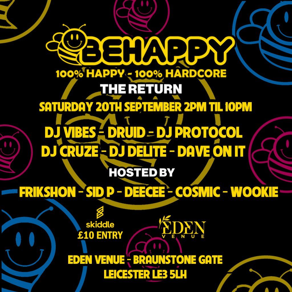 Be Happy, 20 September | Event in Leicester | AllEvents