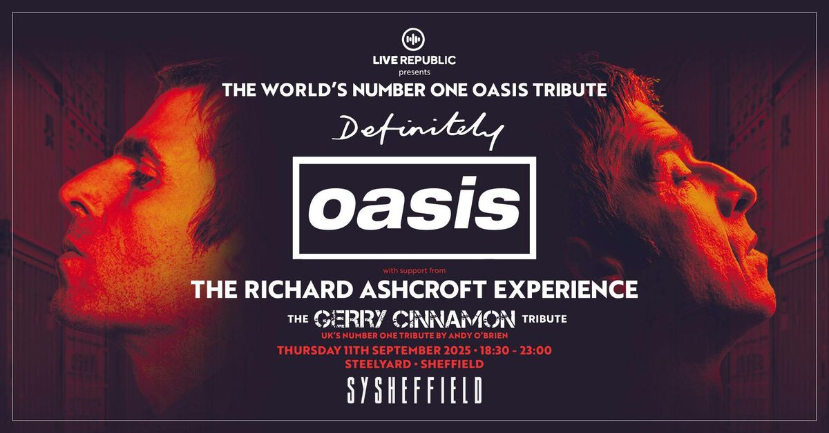 Definitely Oasis, 11 September | Event in Sheffield | AllEvents