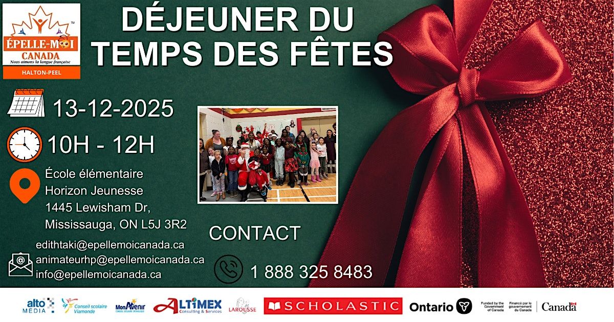 Déjeuner du temps des fêtes: Halton-Peel, 13 December | Event in Mississauga | AllEvents