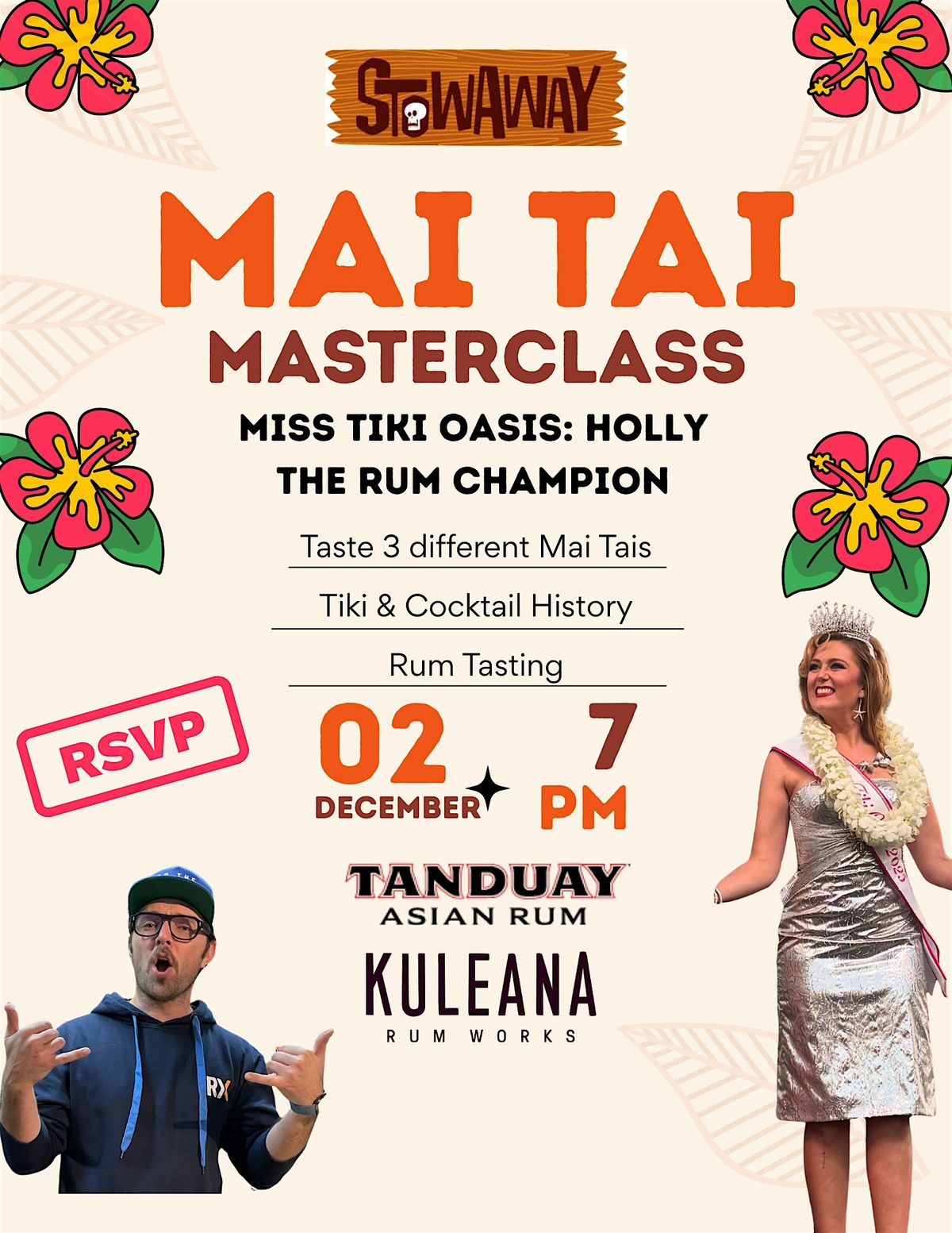 Mai Tai Master Class with Miss Tiki Oasis Holly Dawn and The Rum Champion!, 2 December | Event in Tustin | AllEvents
