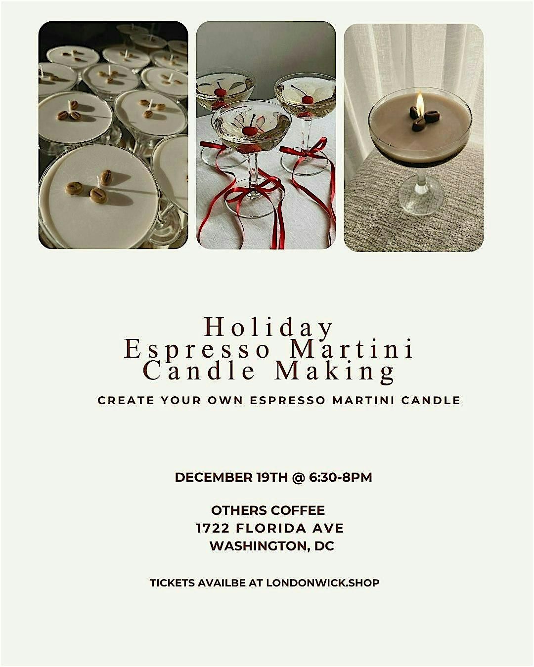 Make A Espresso Martini Candle, 19 December | Event in Washington | AllEvents
