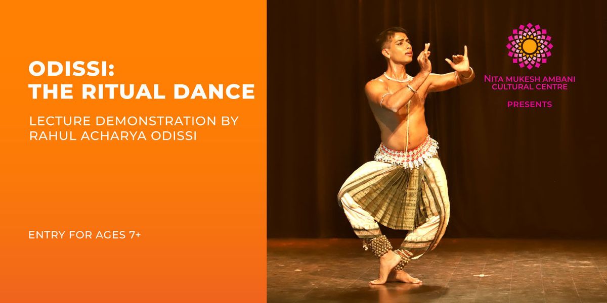 Odissi The Ritual Dance A Lecture Demonstration The Cube Nita