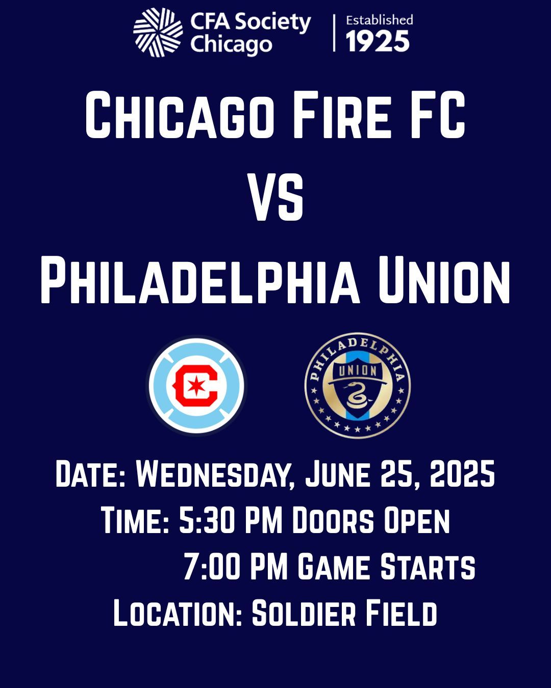 Philadelphia Union at Chicago Fire FC at Soldier Field, 14 October | Event in Chicago | AllEvents