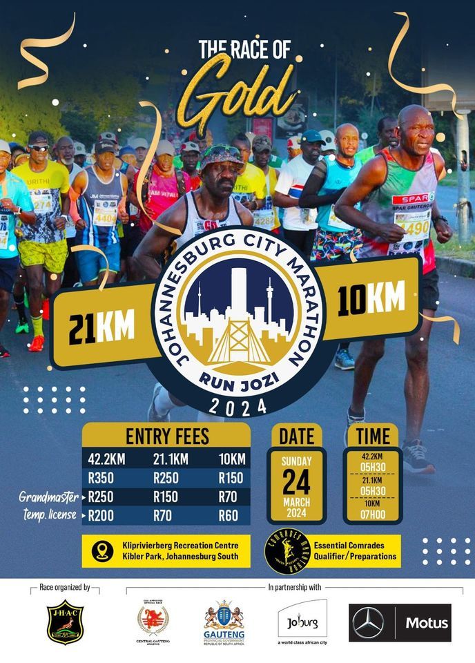 Johannesburg City Marathon, Kibler Park recreation center, Johannesburg, South Africa, 24 March