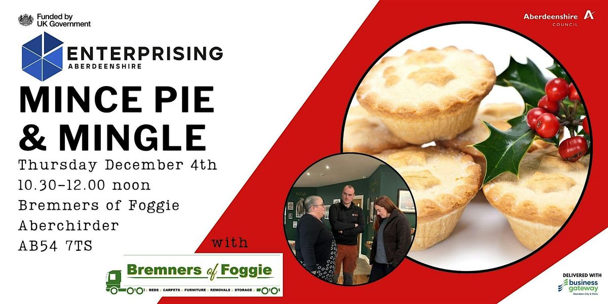 Mince Pie & Mingle, 4 December | Event in Aberchirder | AllEvents
