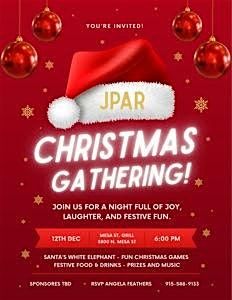 JPAR Christmas Gathering, 12 December | Event in El Paso | AllEvents