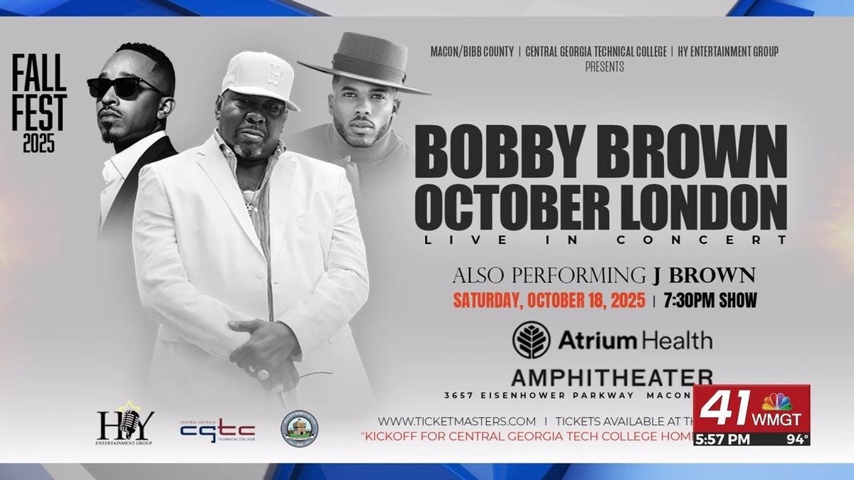 Fall Fest with October London, Bobby Brown, 18 October | Event in Macon | AllEvents