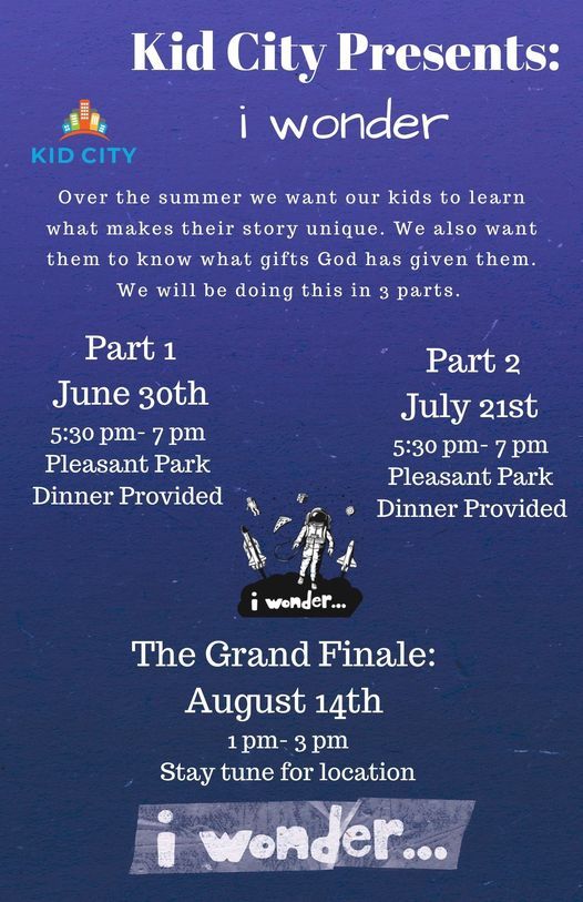 Vbs Part One I Wonder Pleasant Park Walker June 30 21 Allevents In Vbs Part One I Wonder Pleasant Park Walker June 30 21 Allevents In