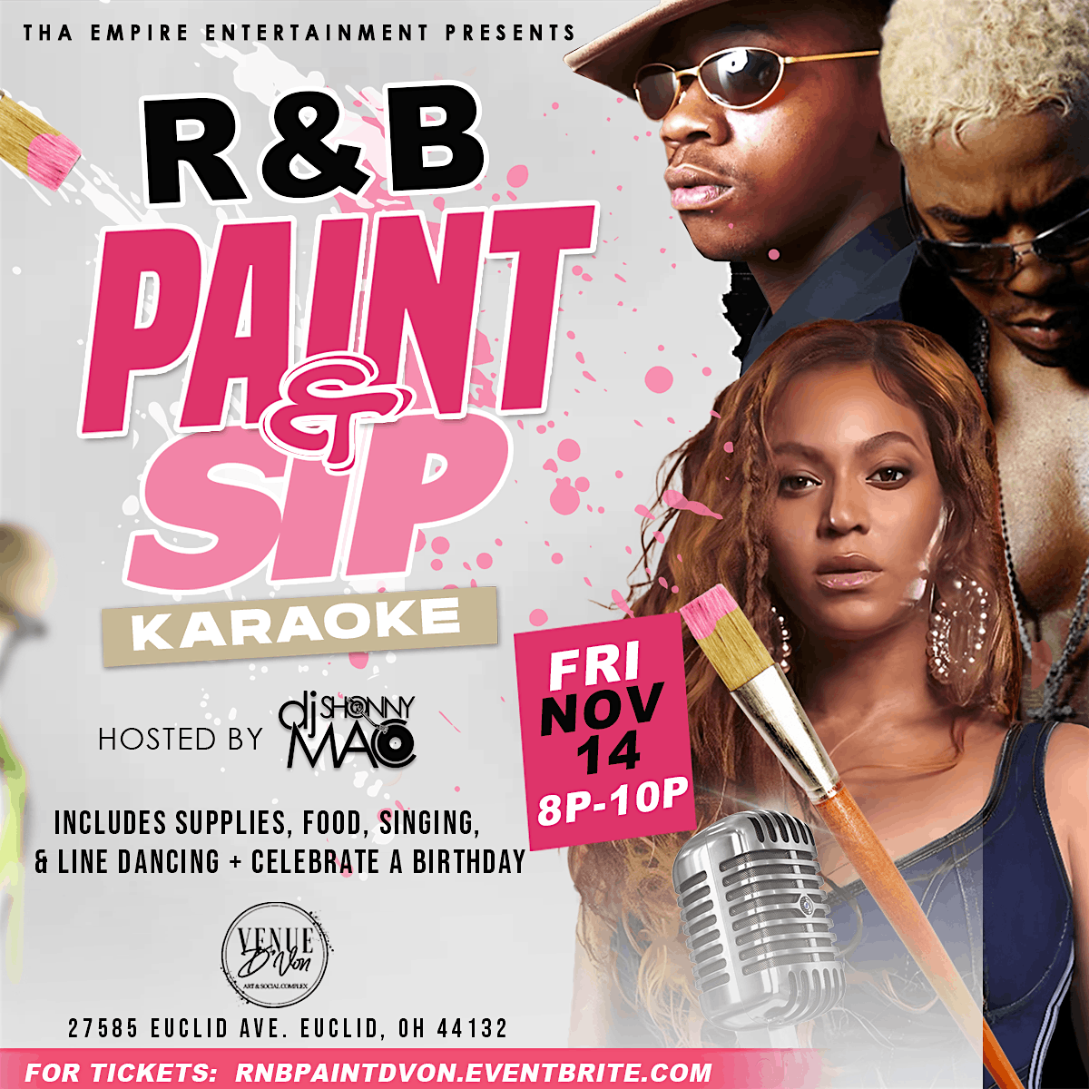 R&B Paint & Sip Karaoke Night | Event in Euclid | AllEvents