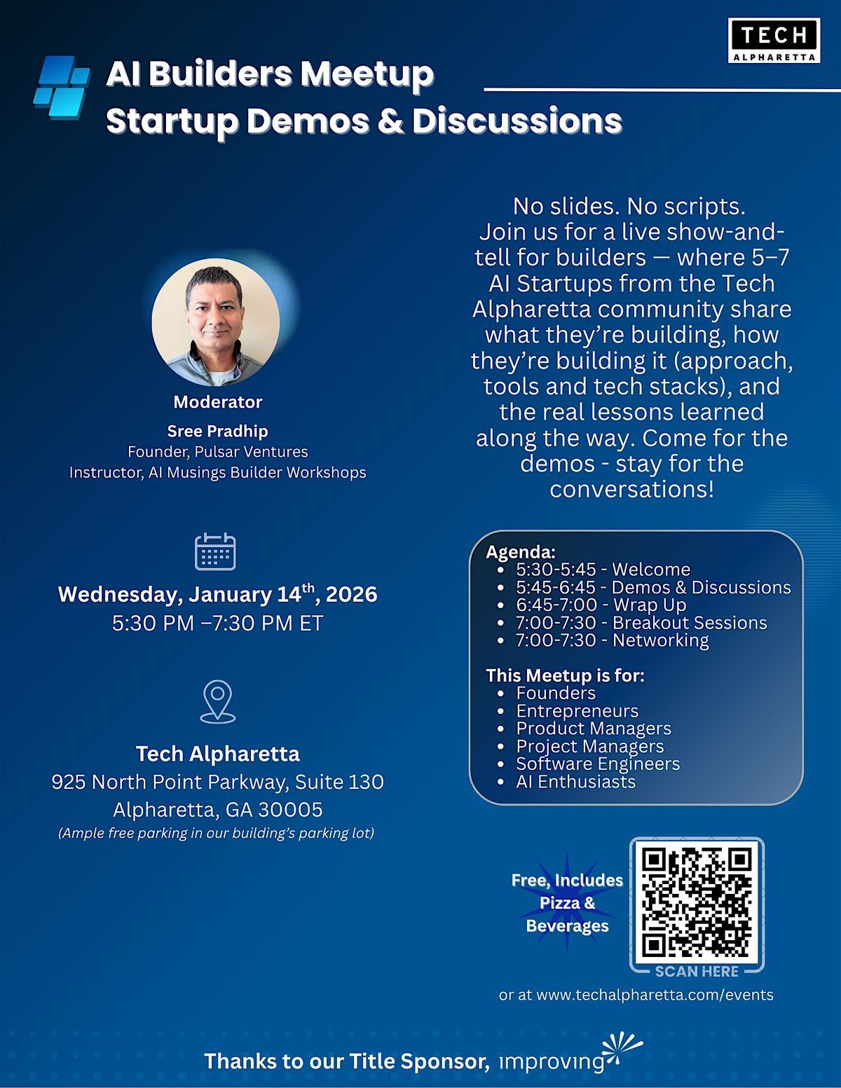 AI Builders Meetup | Startup Demos & Discussion, 14 January | Event in Alpharetta | AllEvents