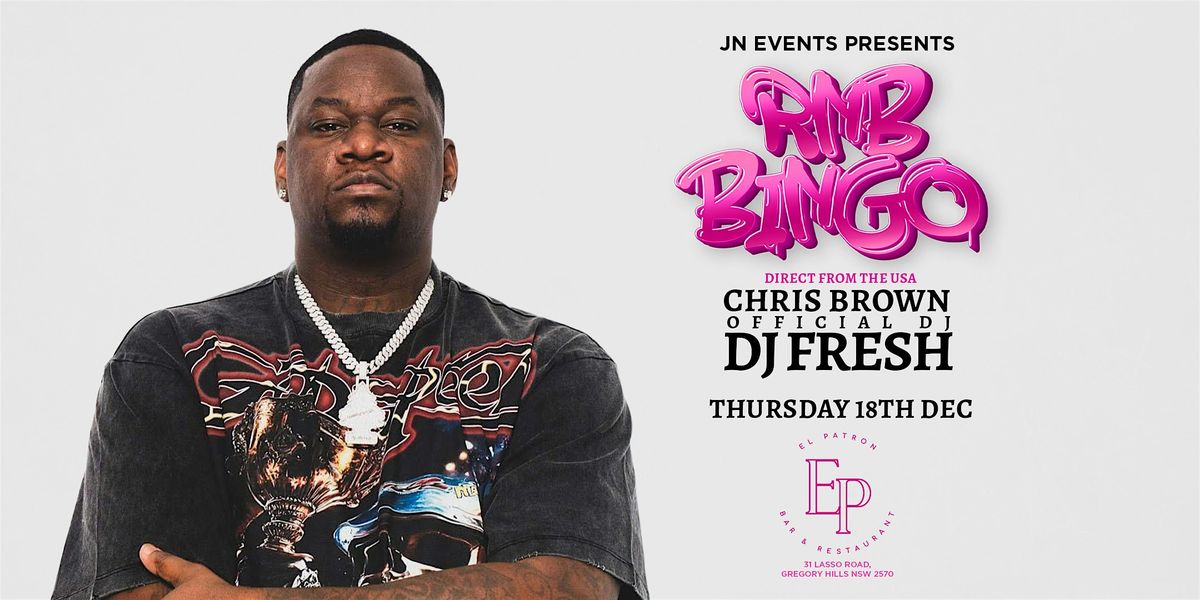 RNB Bingo Mega Finale 2025 – DJ Fresh (USA) + Drip Splash Paint & Sip Mash-, 4 December | Event in Gregory Hills