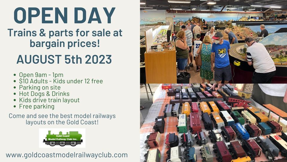 Open Day , Gold Coast Model Railway Club Inc, Arundel, August 5 2023