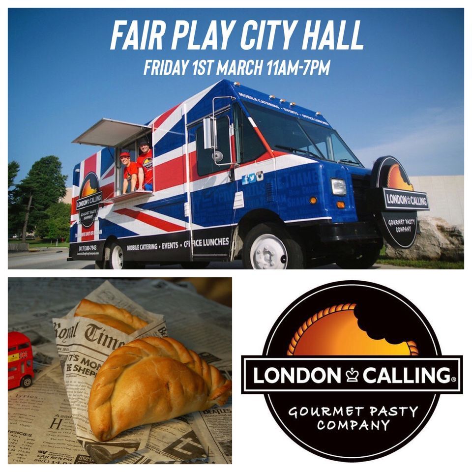 Fair Play London Calling Pasty Food Truck at City Hall, Fair Play