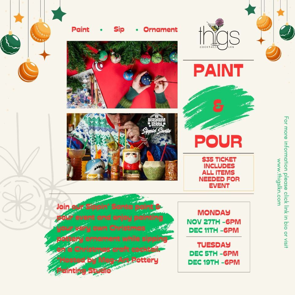 Christmas Ornament Paint N Pour, Thigs Cocktail Bar, Cornelius