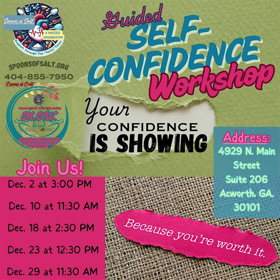 Series: "Your Confidence is Showing" Workshop, 10 December | Event in Acworth | AllEvents