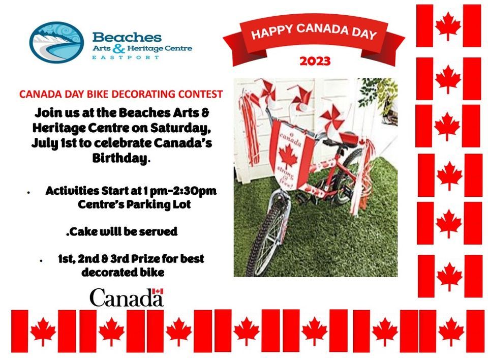 Canada Day Celebrations, The Beaches Arts & Heritage Centre, Conception