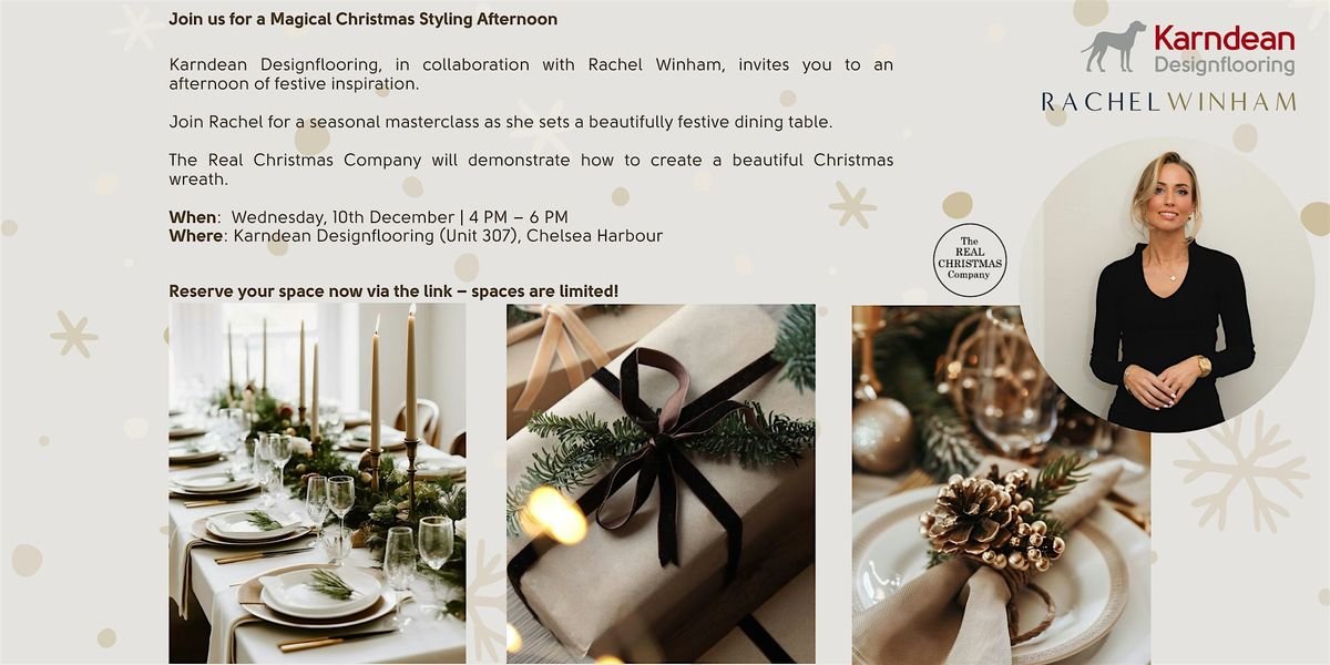 Christmas Styling Masterclass, 10 December | Event in London | AllEvents