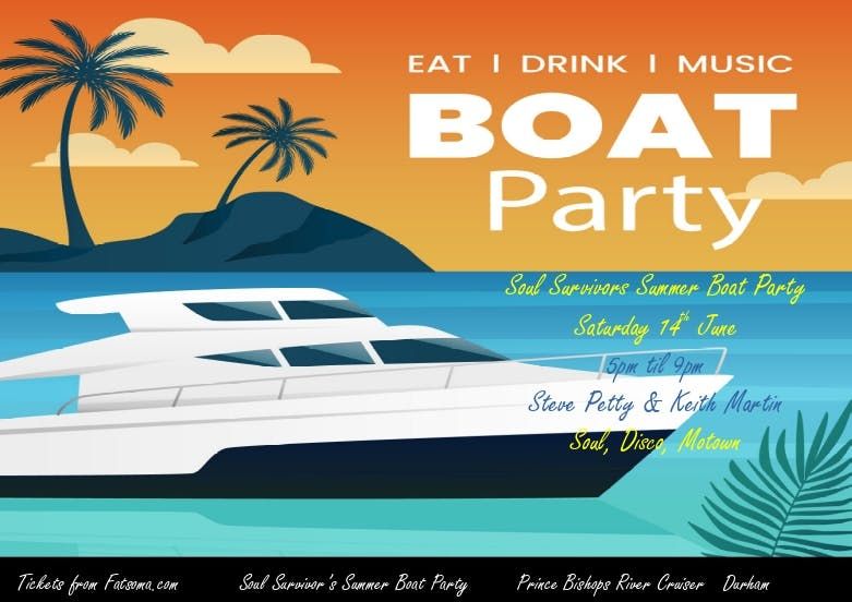 Soul Survivor's summer boat party 1, 14 June | Event in Durham | AllEvents