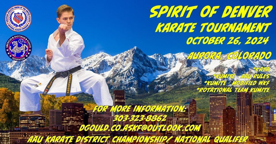Spirit of Denver Karate Tournament, 111 N Havana St, Aurora, CO 800104314, United States