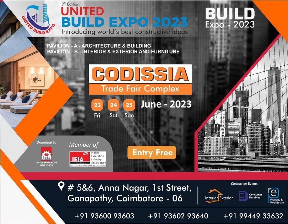 United Build Expo 2023 (Codissia Trade Fair Complex Coimbatore