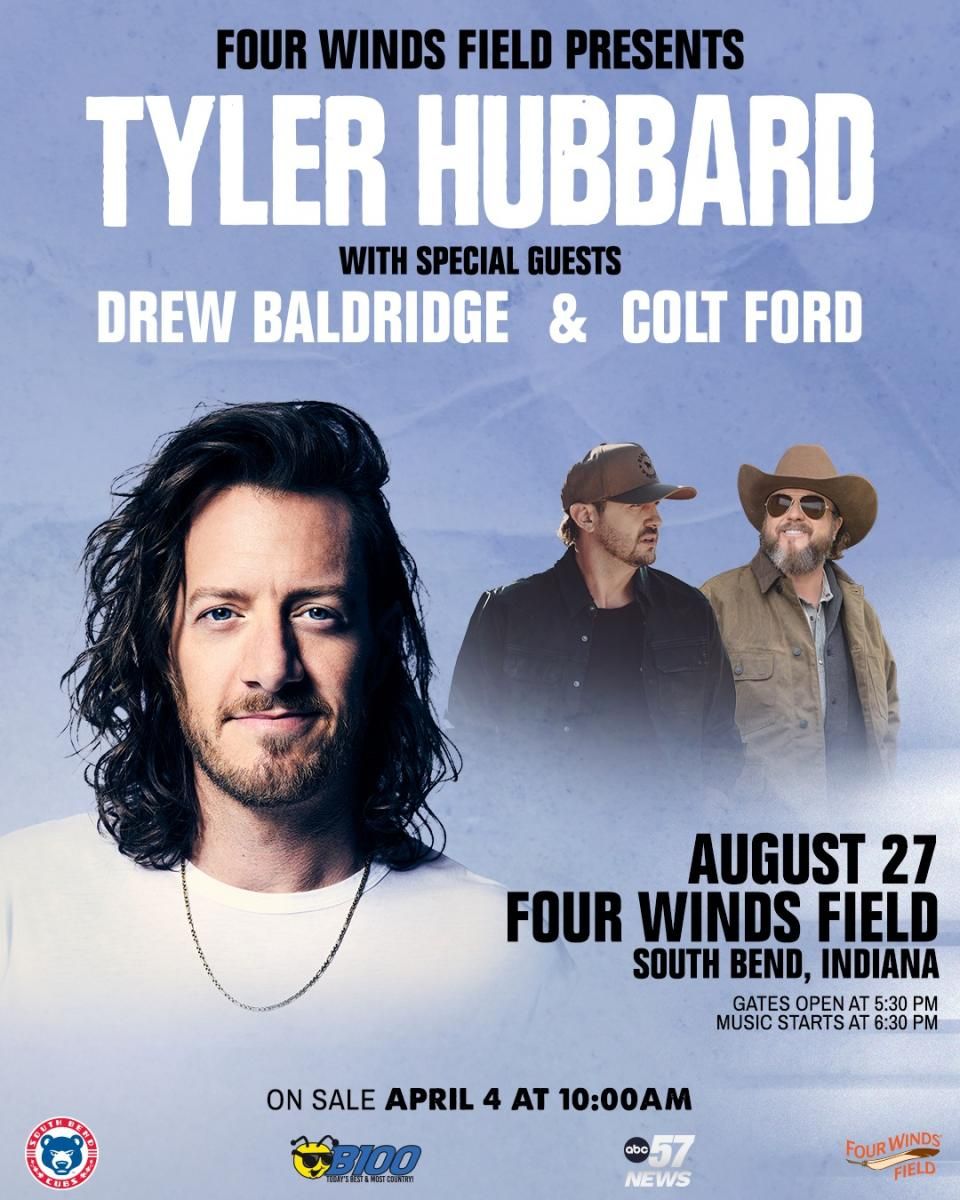 Tyler Hubbard  Drew Baldridge & Colt Ford, 26 August | Event in South Bend | AllEvents