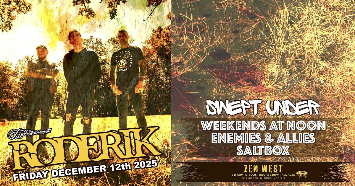 WEEKEND AT NOON SHOW WITH SPECIAL GUEST RODERIK & SALTBOX, 12 December | Event in Baltimore | AllEvents